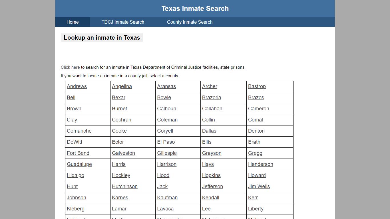 Lubbock County Jail Roster - Texas Inmate Search